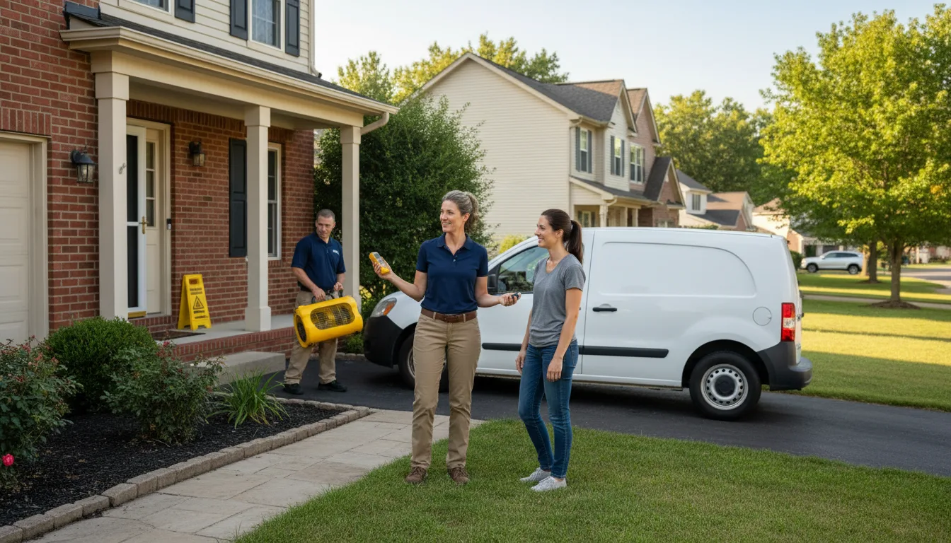 Residential water damage restoration in Star City, IN